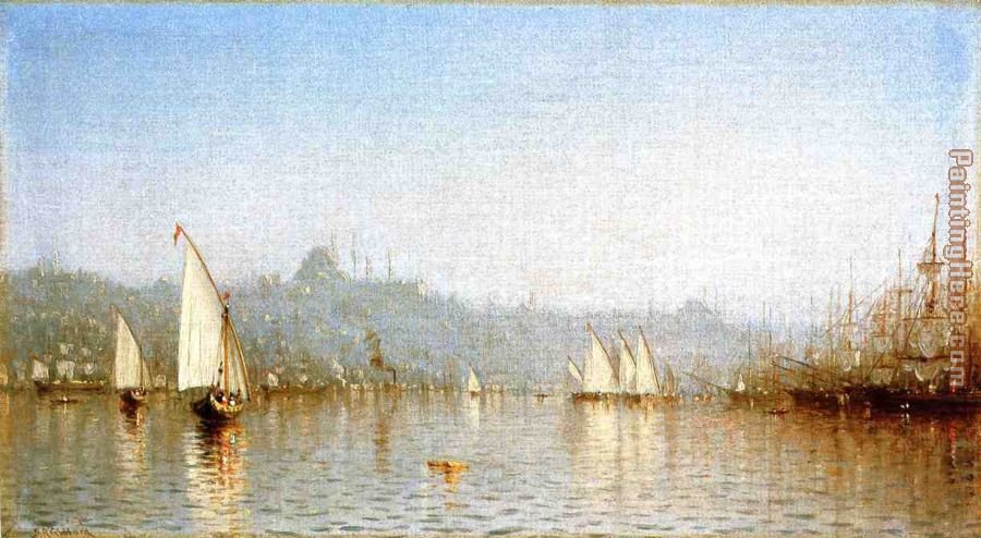 Sanford Robinson Gifford Constantinople, from the Golden Horn